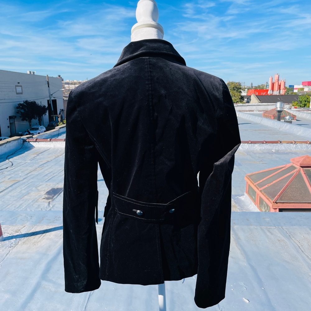 Gold Button Velvet Jacket - Picture 2 of 5